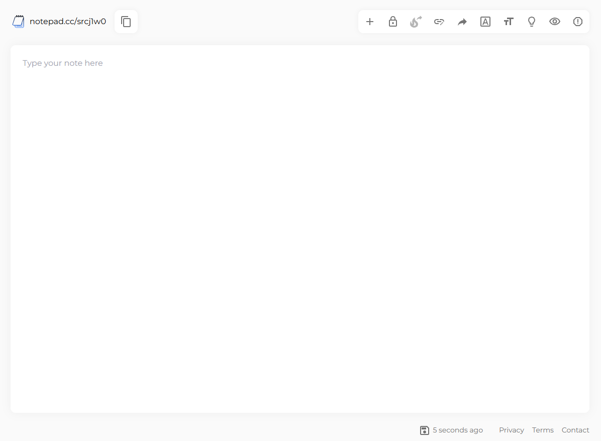 Internetinis Notepad