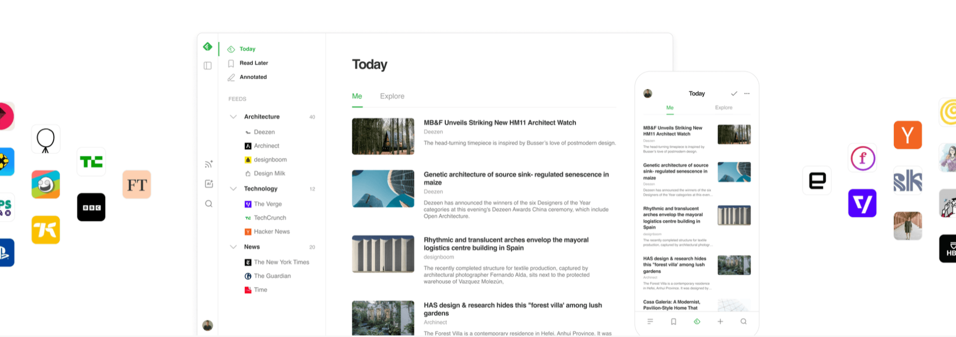 RSS skaitytuvas – feedly.com